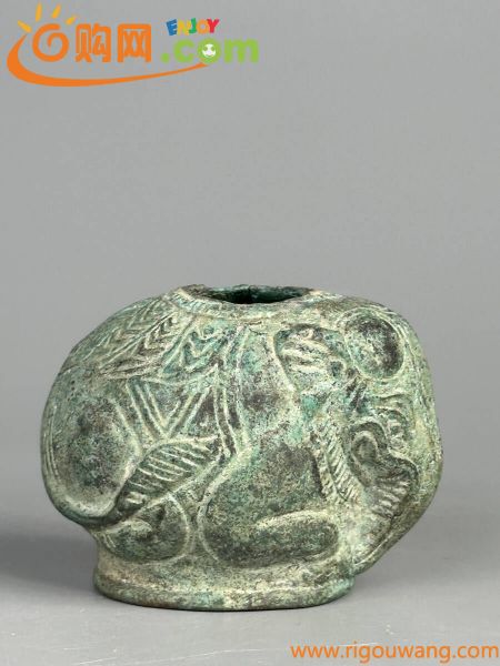 中国美術　宋時代　青銅器　象型香炉　香薫炉　香道具　置物　唐物　古物保証　旧蔵出し　U0628-4L25